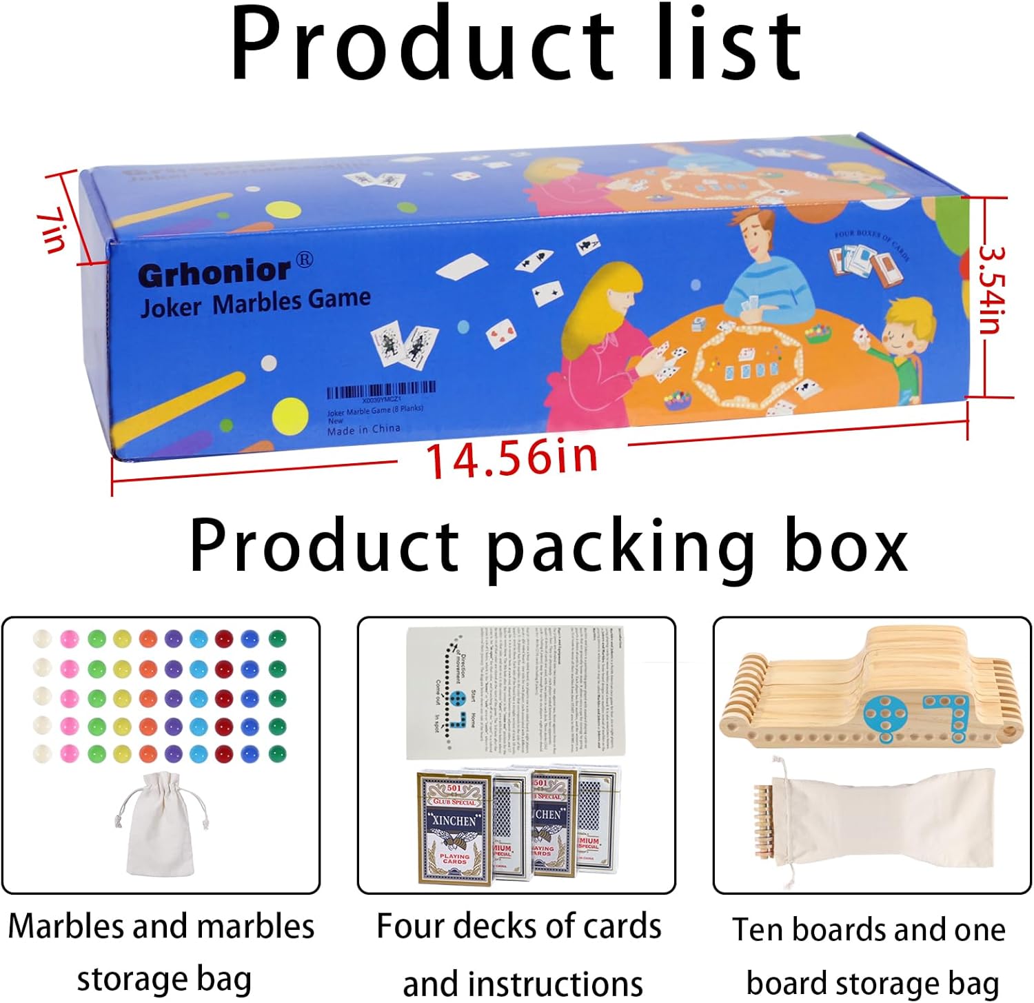 Upgraded Version 10 Player Interlocking Pegs and Jokers Board Game Wood,Multiplayer Portable Marbles and Jokers Game with Cards for Adults Travel Party Game