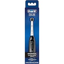 Oral-B Pro 100 Charcoal, Battery Powered Electric Toothbrush, Black