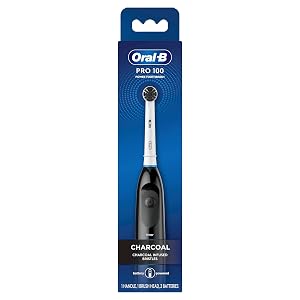 Oral-B Pro 100 Charcoal Battery Powered Electric Toothbrush Black