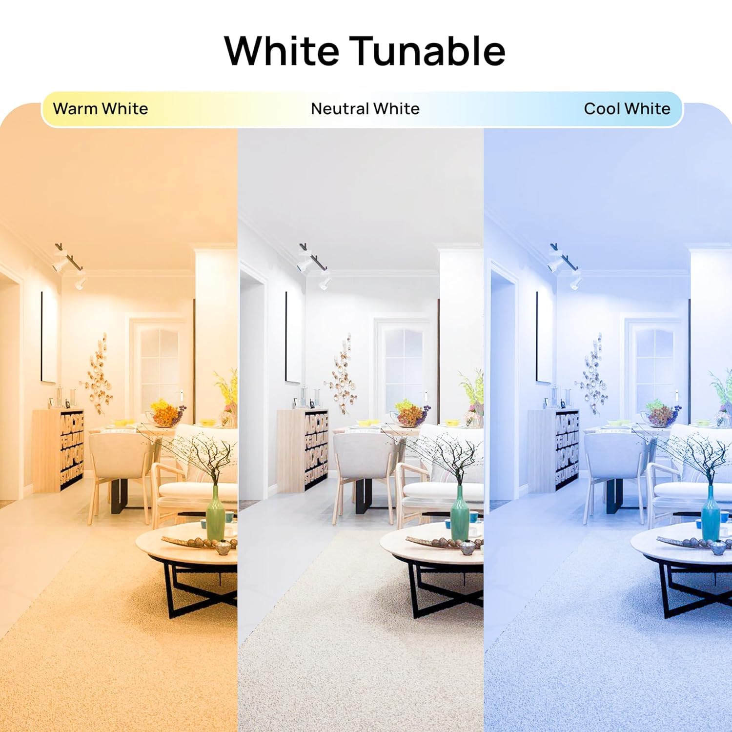 wipro 9W Bluetooth Enabled Smart Bulb E27 | 16 million Colours | White Tunable (Warm, Neutral & Cool White) | Dimmable | App-Control | Music Sync | Schedule & Scenes | Pack of 10 4