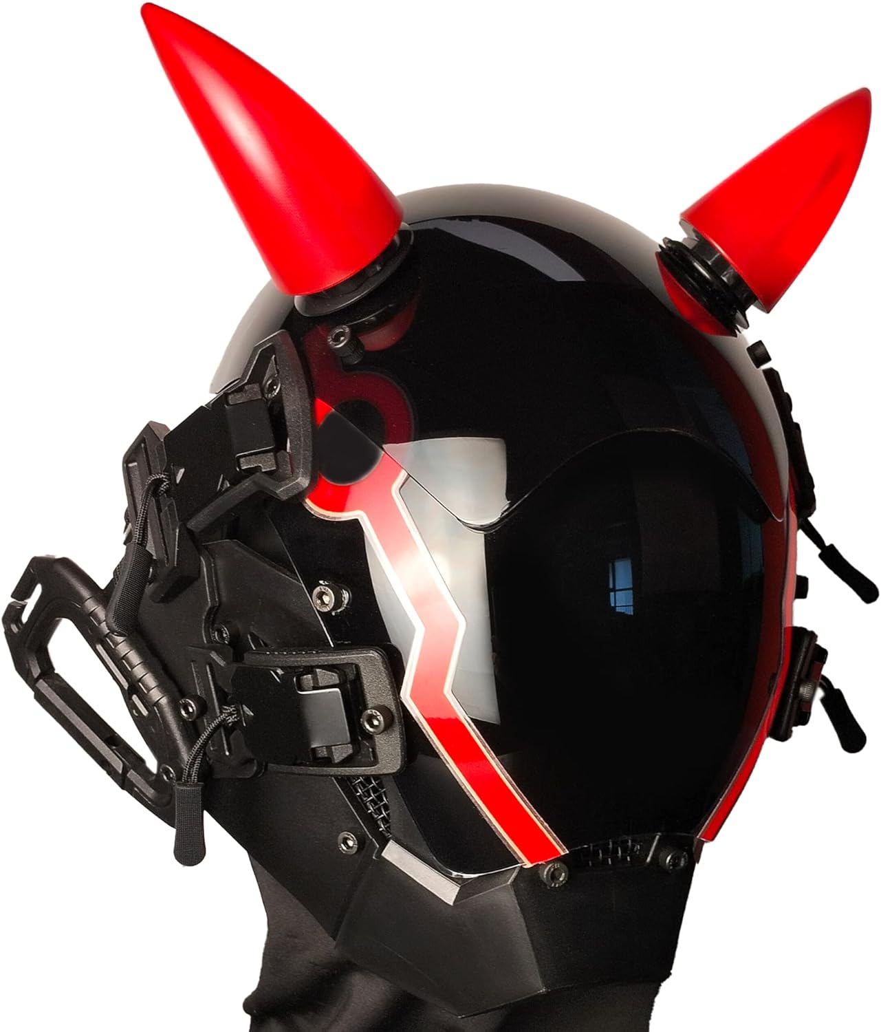 Marikito Cyberpunk Helm Maske, Cyberpunk Maske für Erwachsene, Cosplay
