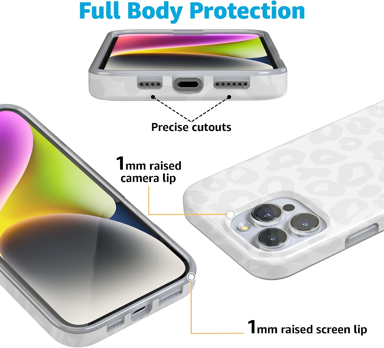 Casely iPhone 16 Pro Max Case | Into the Wild | White Snow Leopard | Compatible with MagSafe | Classic Ultra Thin Design