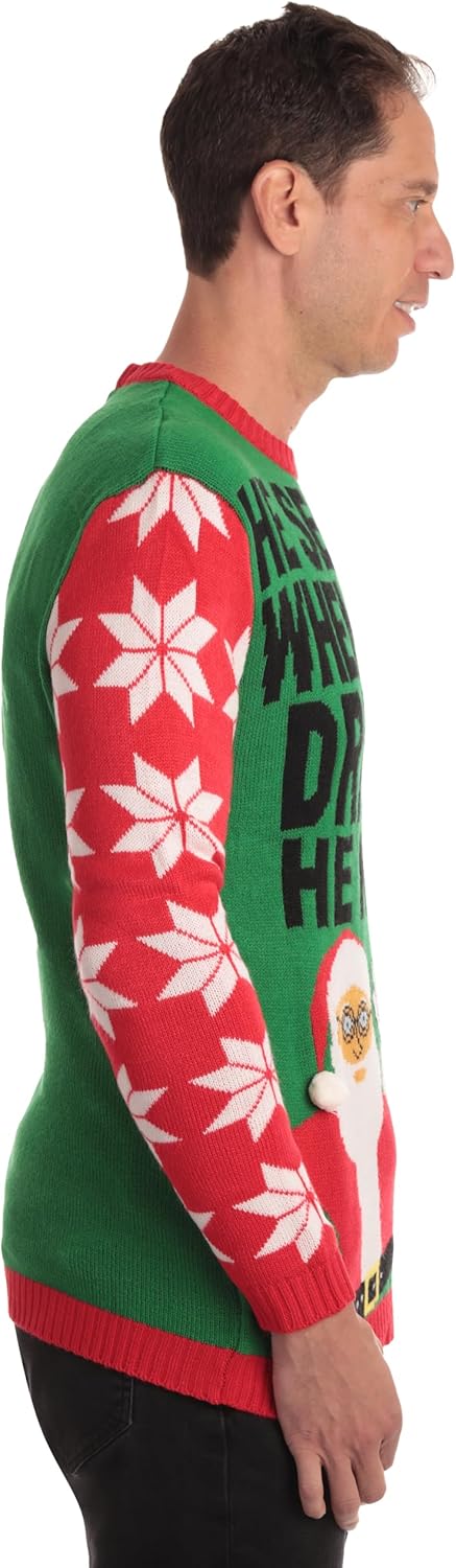 #followme Mens Ugly Christmas Sweater - Sweaters for Men - Image 2
