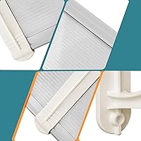 Vista 9 de MCombo Toldo para ventana de 78.2 x 37.8 pulgadas, para exteriores, cubierta de policarbonato para puerta delantera, para patio, jardín, 6055-4080