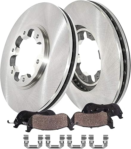 Miniatura 324 de Detroit Axle - Rotores de disco delantero de 10.827 in + pinza de freno lateral del pasajero de repuesto para Toyota RAV4 Prius V Lexus HS250H Scion