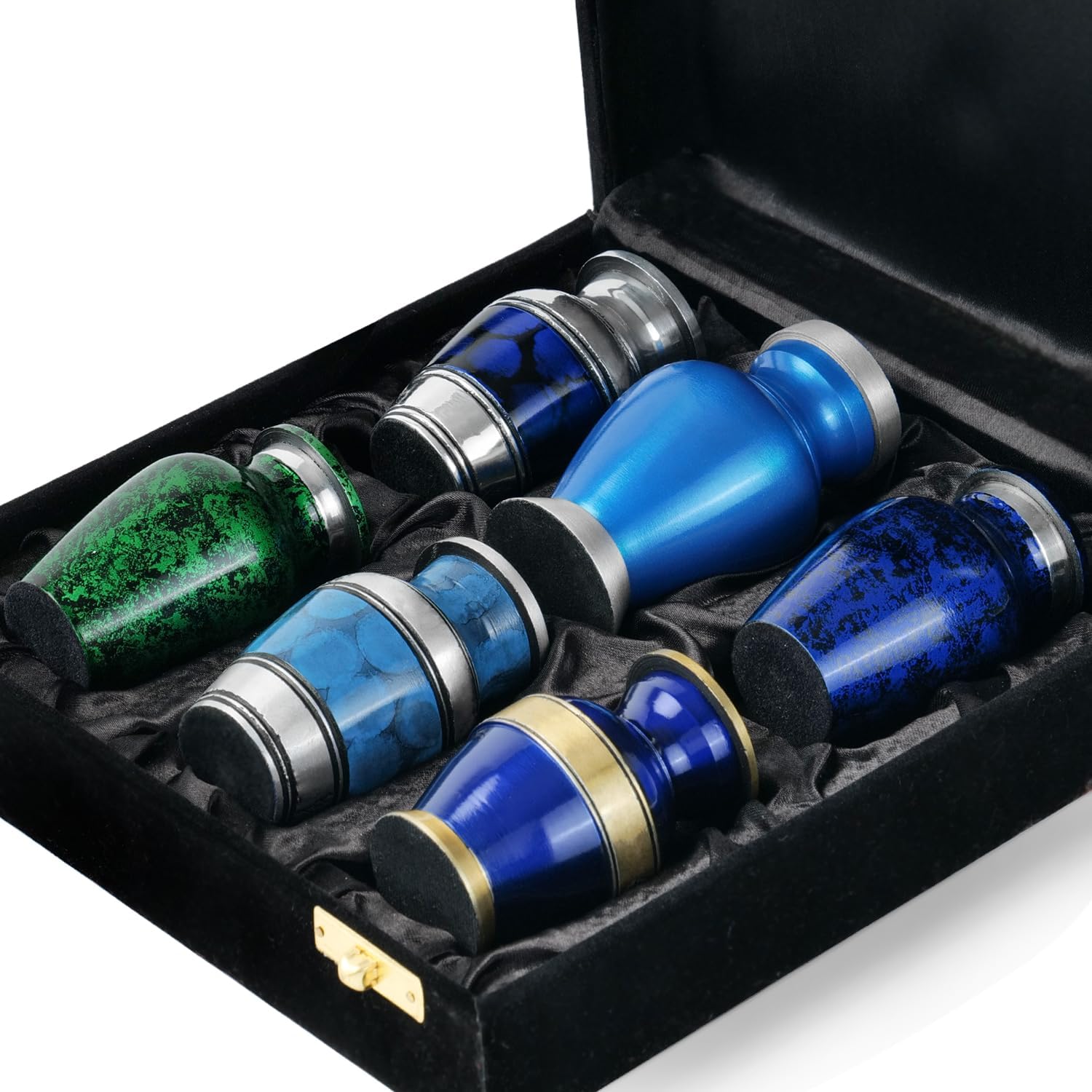 Yatskia Set of 6 Small Urns for Human Ashes Keepsake