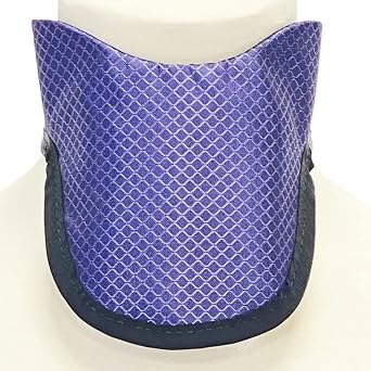 Thyroid Shield - SS3B Soft 3/4 Buckle Back Lead Free Thyroid Shield - Vital Lead Free .5mm - Buckle Closure - One Size Fits Most - Made in USA (Diamond Purple)