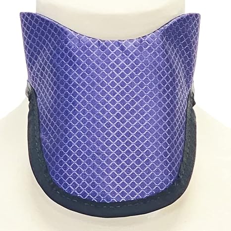 Thyroid Shield - SS3B Soft 3/4 Buckle Back Lead Free Thyroid Shield - Vital Lead Free .5mm - Buckle Closure - One Size Fits Most - Made in USA (Diamond Purple)