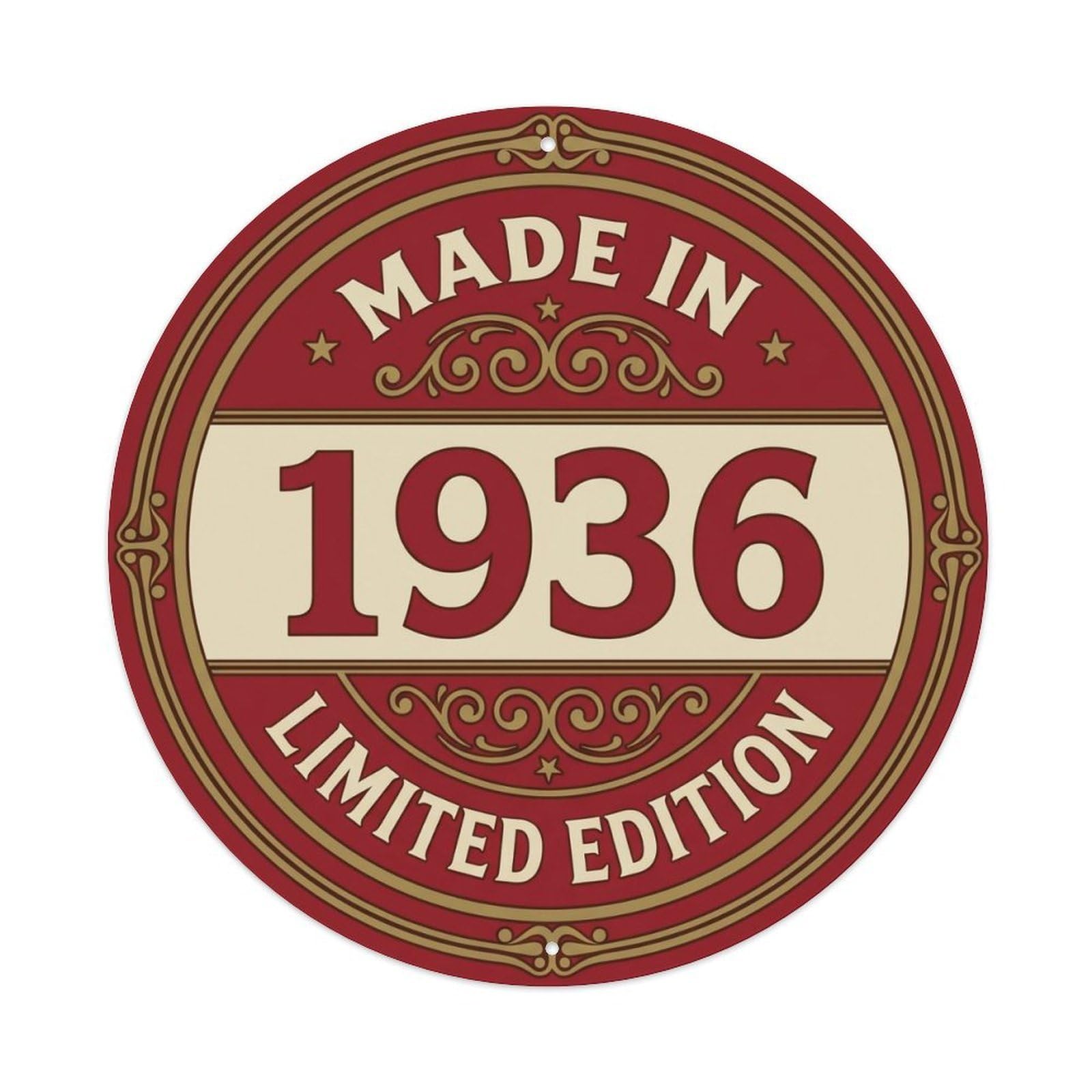 Okahys 8X8inch(20X20cm) Made In 1936 Limited Edition Metal Tin Sign
