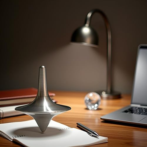 Miniatura 9 de Parte superior giratoria precisa, portátil de precisión de metal giratorio, de alta calidad, exquisito equilibrio perfecto, juguetes de giroscopio,