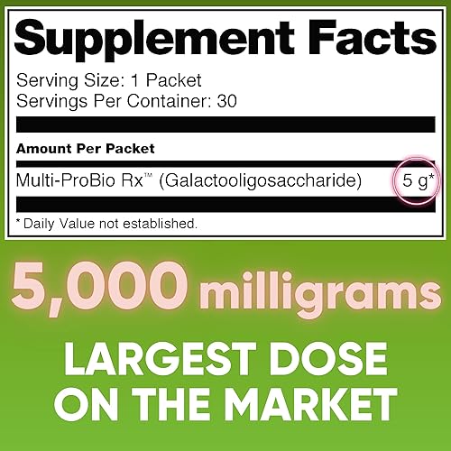 Miniatura 6 de Jarabe de fibra prebiótica GOS de alta potencia, 0.18 oz de galactooligosacáridos, apoya la regularidad digestiva, la salud intestinal y el apoyo