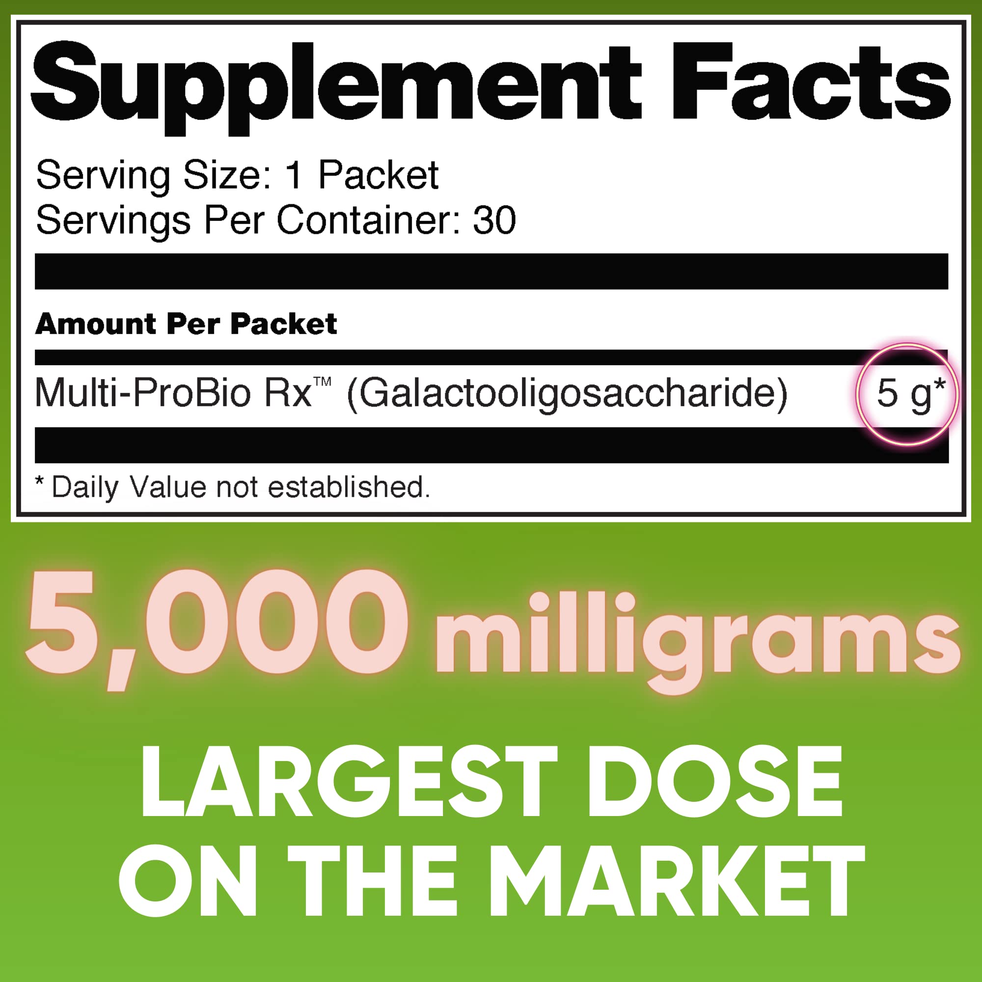 High Potency GOS Prebiotic Fiber Syrup, 5g Galactooligosaccharides – Supports Digestive Regularity, Gut Health & Immune Support – Helps Reduce Bloating & Cravings – 30 Servings, No Grit, Sweet Taste — Amazon image 6