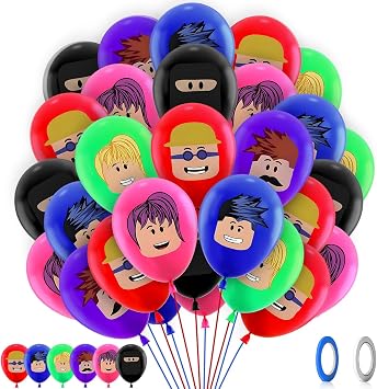 Ro-Blox BirthDAY DecoratioNS for Girls Boys- 32pcs Robl BirthDaY BallOOnS DecorationS, Latex Balloons for Kids, Happy BirthDay Balloons, Party BalloonS Supplies for Theme Happy BirthDay DecorationS