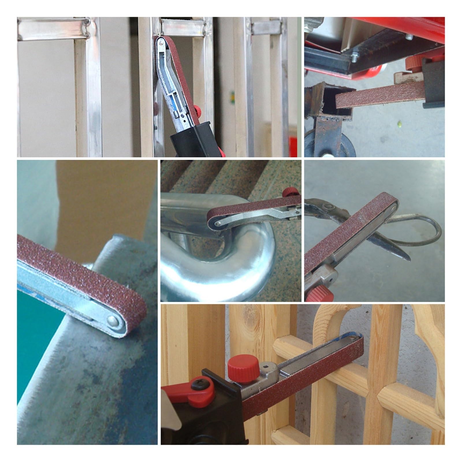 Levigatrice a Nastro, Smerigliatrice angolare multifunzione Mini levigatrice fai-da-te Lavorazione del legno Adattatore Levigatrice a nastro for 115 mm 4,5 "e 125 5" elettrica(M10)