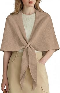 ACUSHLA 100% Merino Wool Shawl Wraps Women Winter Pashmina Triangle Scarf