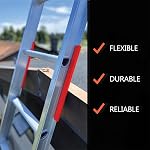 Ladder Stabilizer, Extension Ladder Cover, Anti-Slip, Fall Prevention | Scratch Protection, Ladder Safety Covers, Strong Grip, Ladder Corner Cover | Professional Accessory | for 1 1/8” wide Offset “T”