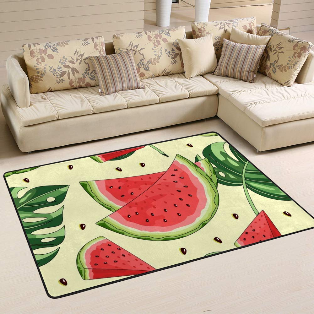 Tapis pastèque grand format 80x58 inch salon et chambre
