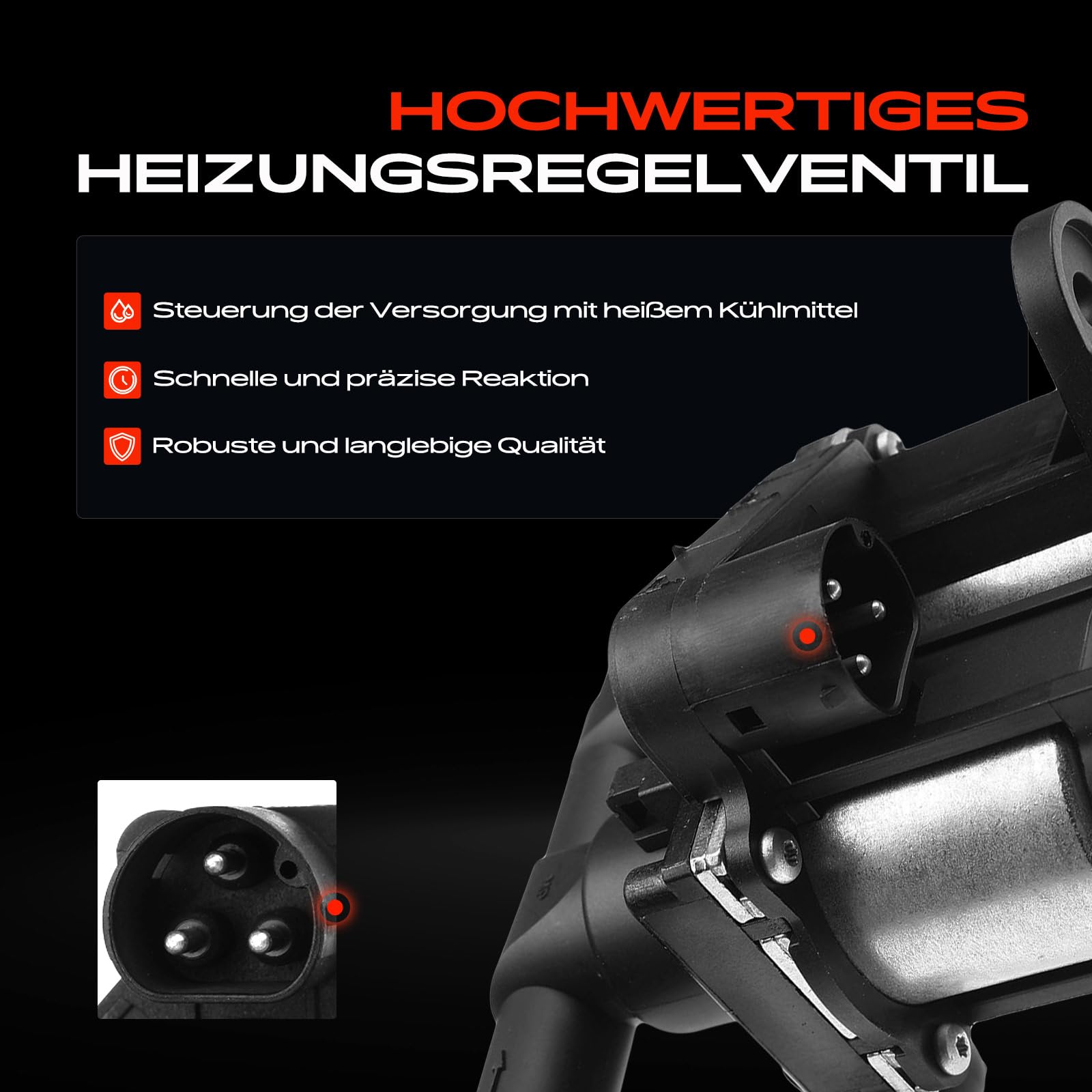 Frankberg Kühlmittelregelventil für 5er + Touring E34 7er E32 8er E31 1.8L-5.6L 1986-1999 64111391958
