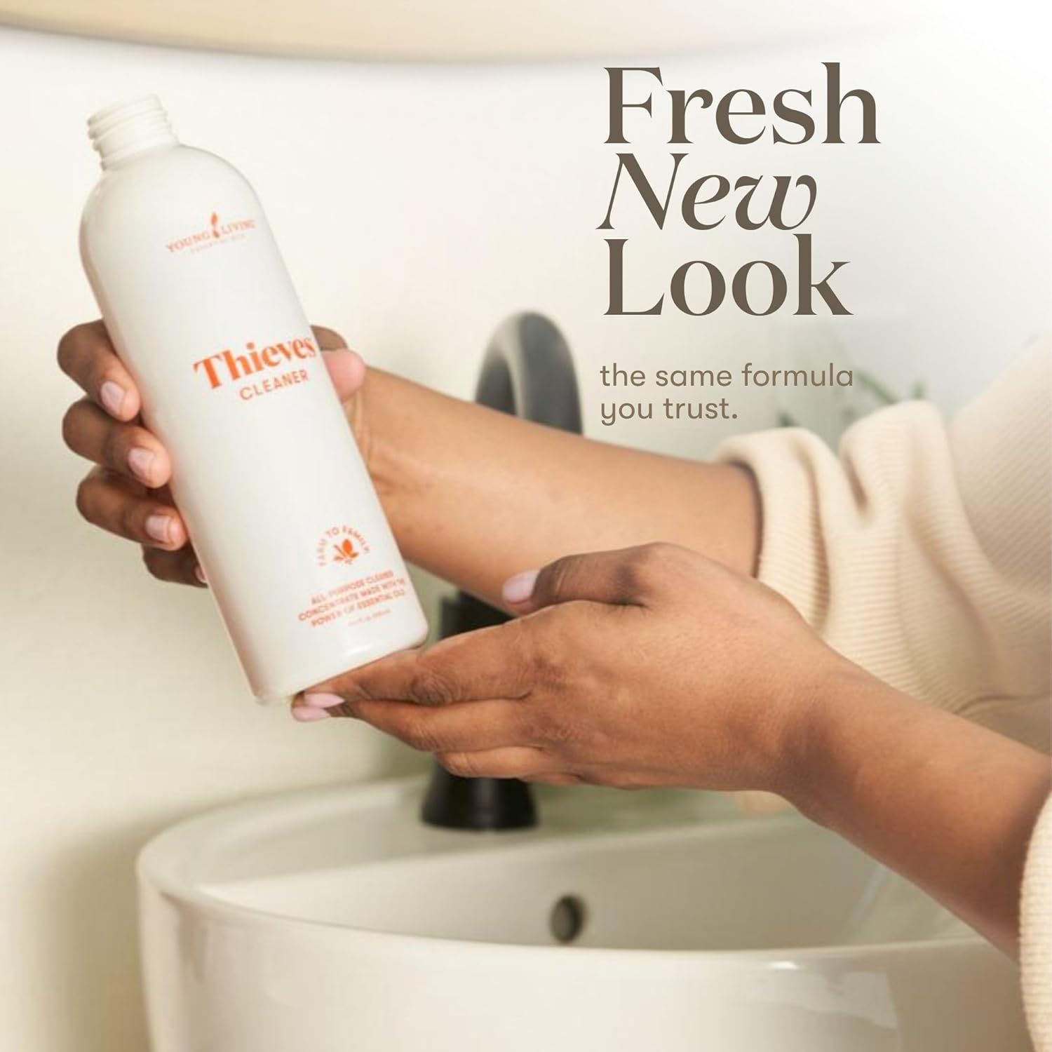 Young Living Thieves Household Cleaner Ultra Concentrated 14.4 fl oz – All Purpose Cleaner for Kitchen, Bathroom & Surfaces – Multipurpose Essential Oil Cleaner – 3 Pack