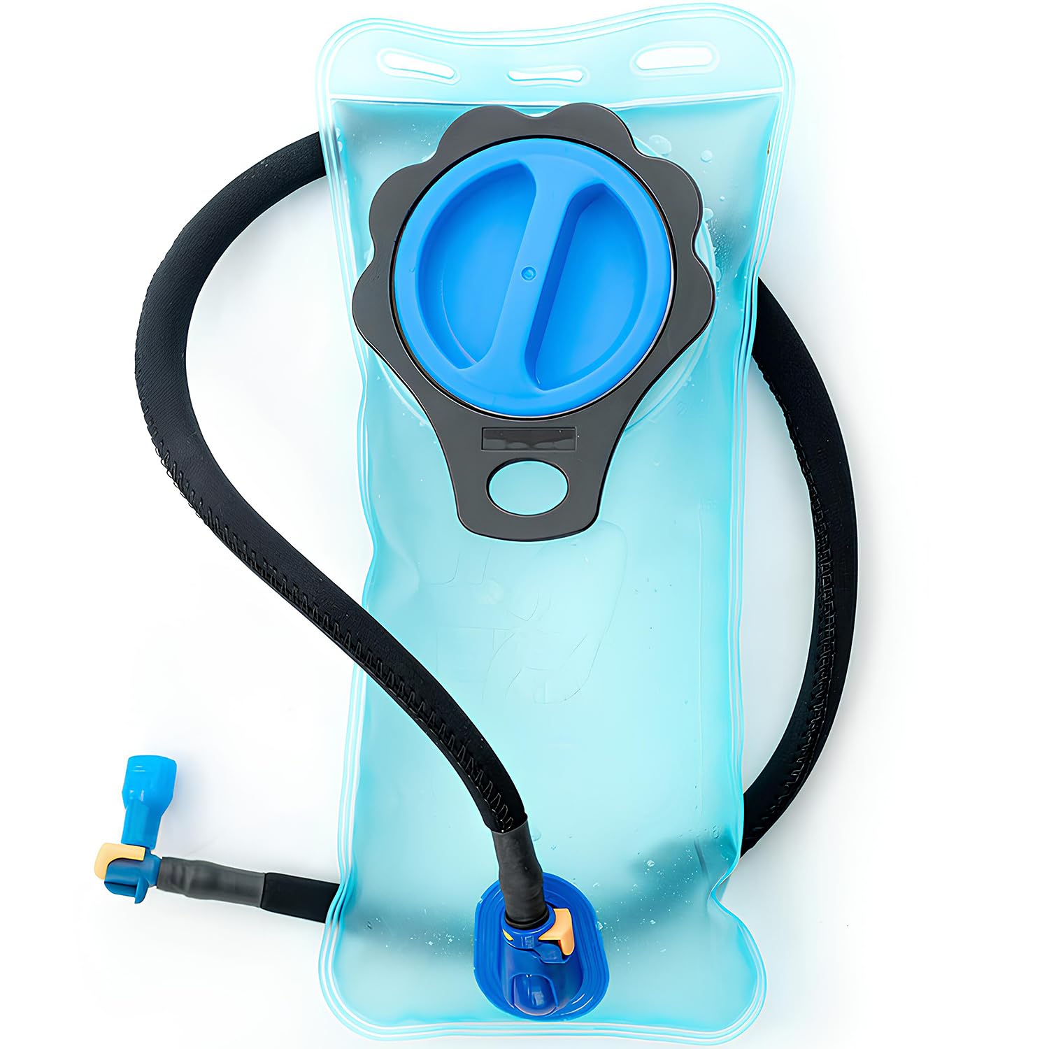 ELK 2-Liter Hydration Bladder - Premium Leakproof Water Reservoir for Hiking, Biking, Running - BPA-Free, Large Opening, Temperature Resilient - Ideal Hydration Pack Replacement (Blue, 2 Liter)