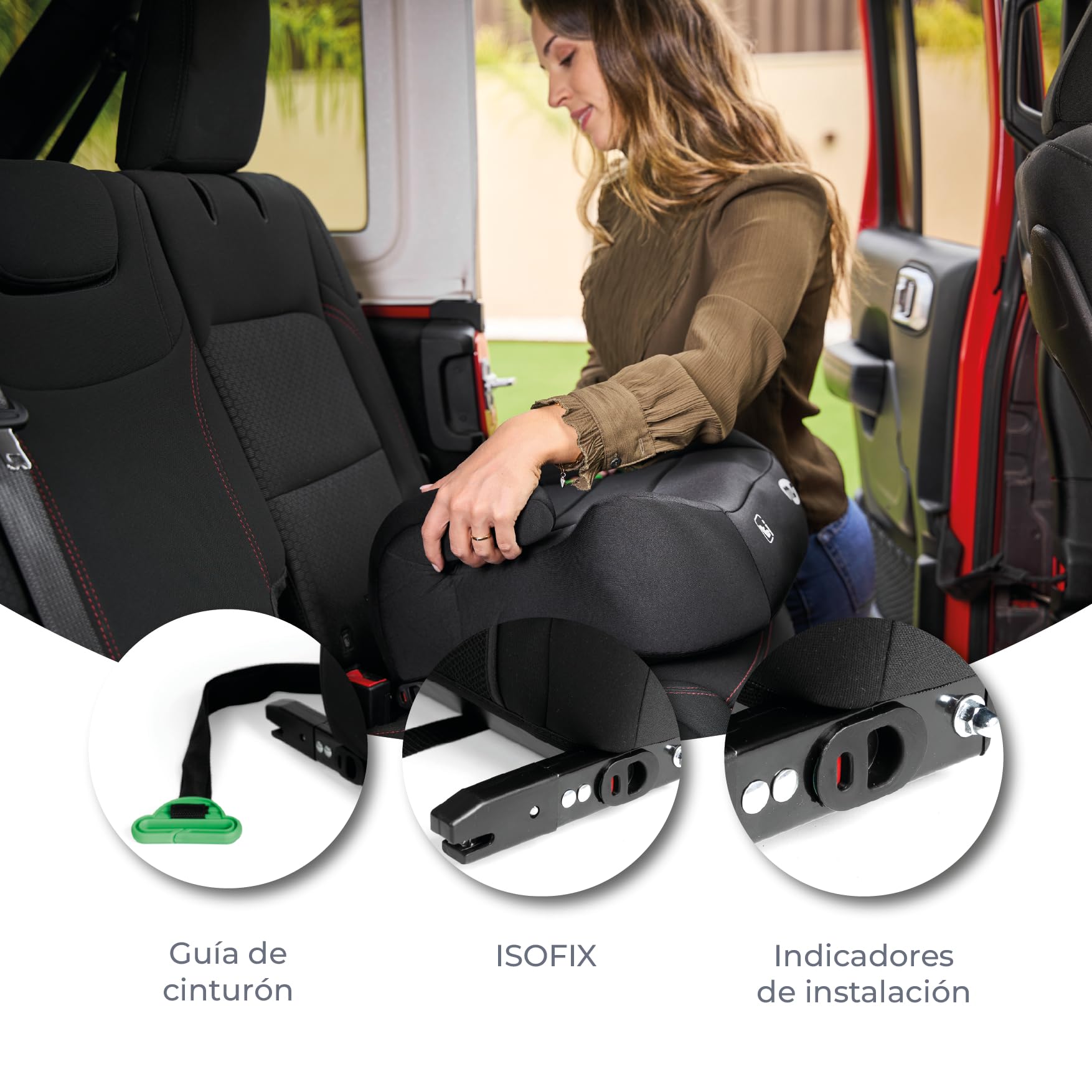Innovaciones MS 835 - Siège Auto Groupe 3 (22-36 Kg) Pour Enfants De 7 à 12 Ans - Noir