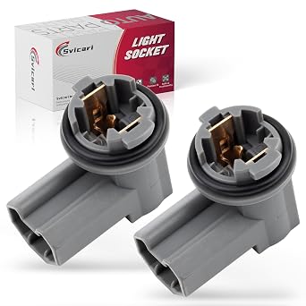 Rear Tail Light Bulb Sockets Fit for Toyota RAV4 2013-2016 Brake Lamp Bulb Plug Holder Replace OE 81275-12501 2PCS