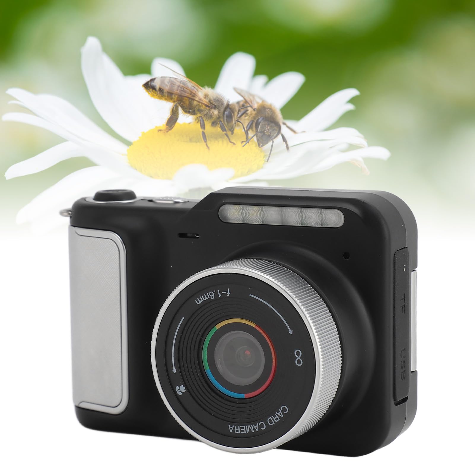 Fotocamera Digitale 4K da 48 MP, Visione Notturna, Time Lapse, Webcam, Rallentatore per Fotografia, Vlogging, Streaming Live