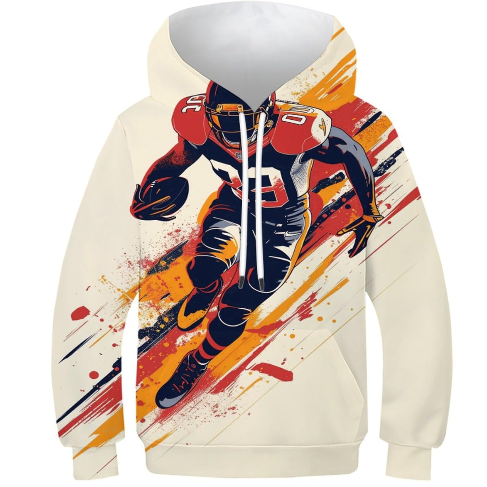 Pull Rugby Enfant confortable avec capuche et poche pour l'automne - 8