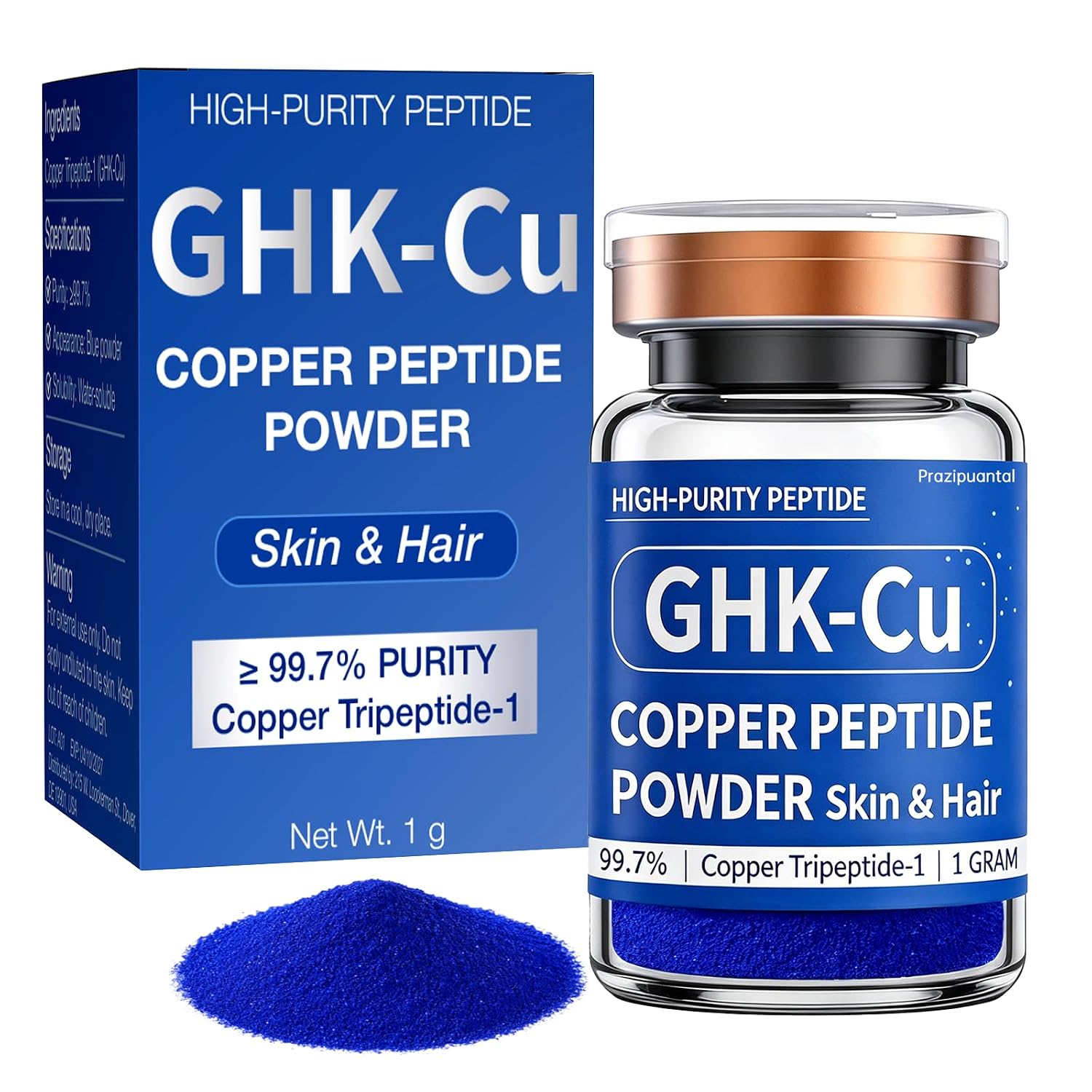 GHK-Cu Copper Peptide Powder – Smooth Skin & Fuller Hair