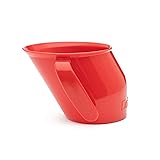 Doidy Cup, Open Cup for Training Baby 6 Months-3 Years, 200ml, Slanted Weaning Cup with Handles for Learning to Drink, BPA Free (Red) Cup Red