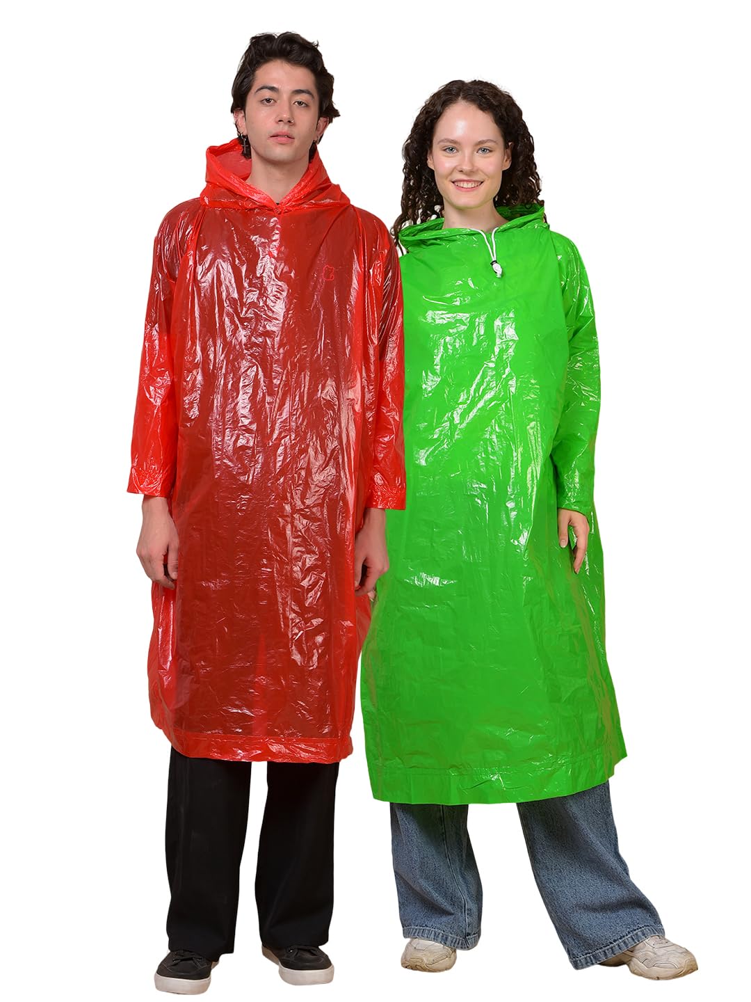 dollar Unisex Lightweight Waterproof Foldable Rain Poncho with Adjustable Hood-picture-17