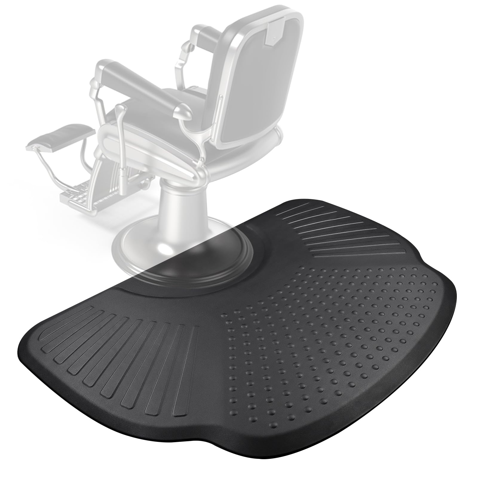 3.3ft. x 5ft. Salon Floor Mat, Lanstics Anti Fatigue Barber Shop Chair Mat for Hair Stylist Barber Station Mat Beauty Floor Mats for Barber Chair Office Comfort Floor Mat for Salon & Barber-image-18