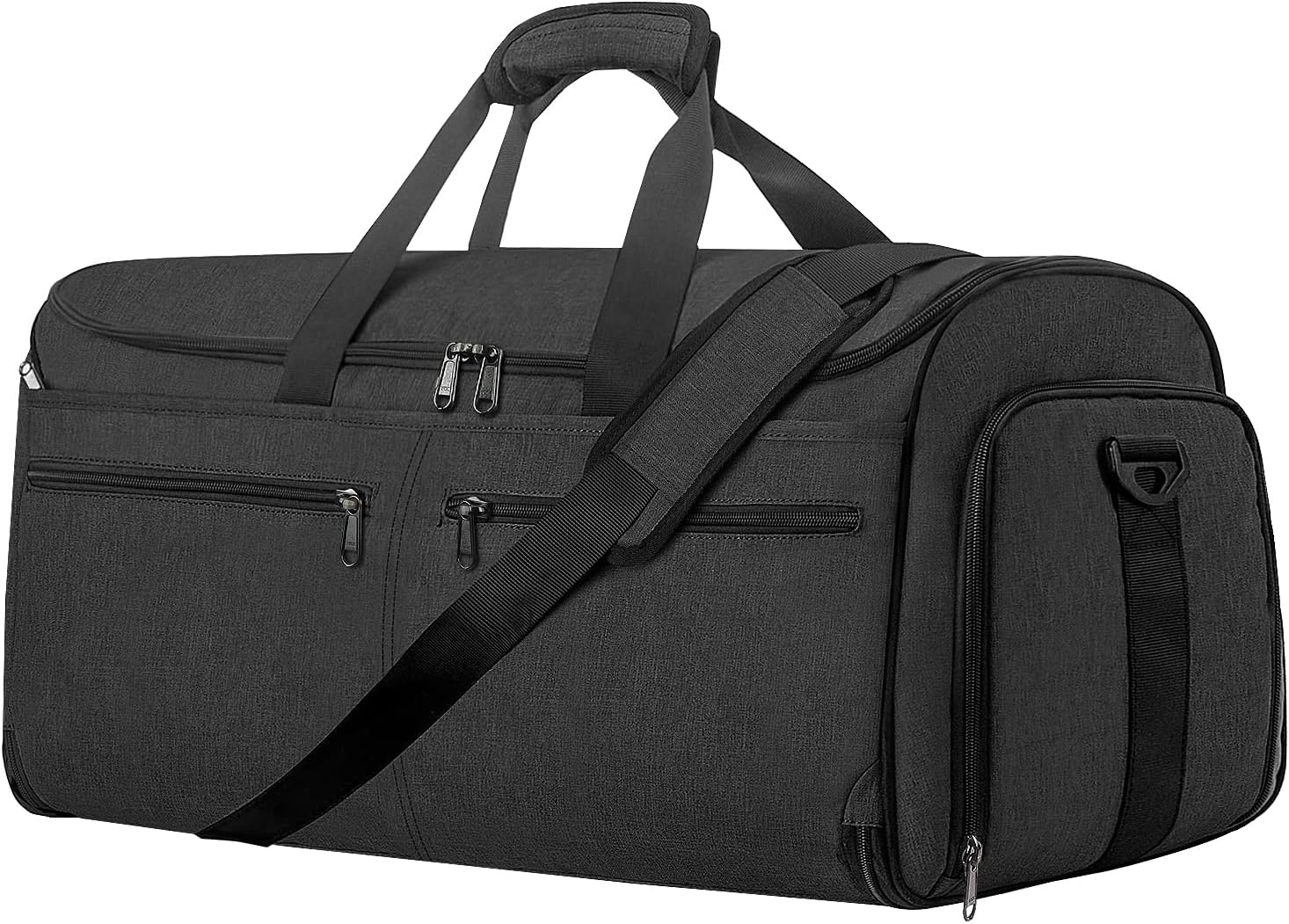 Bukere - Business Travel Clothes Carrying Bag, Convertible Travel Bag with Shoe Compartment, Water Resistant, 2 in 1 Weekend Suit Bag for Men and
