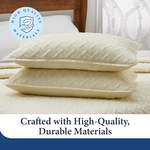 Cosy House Collection Luxury Rayon Derived from Bamboo 2-Piece Quilt Set