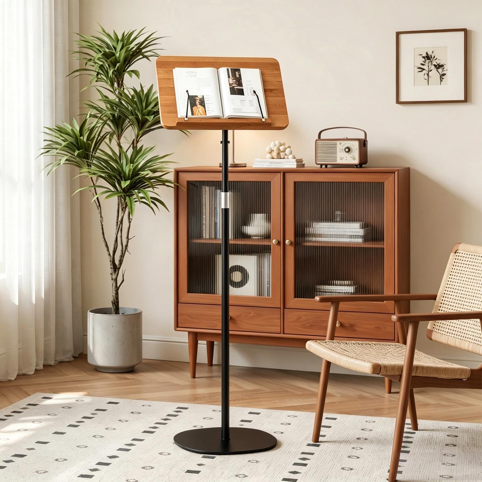 Soporte ajustable 2 en 1 para libros y portátiles con ángulo ajustable
