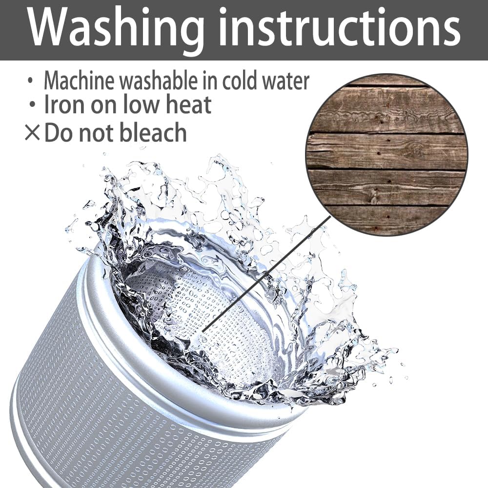 Wood Texture Tablecloth, Oak Pattern, Elastic Edge, Suitable for Kitchen Party Picnic, Fit for 62"x62" Square Table