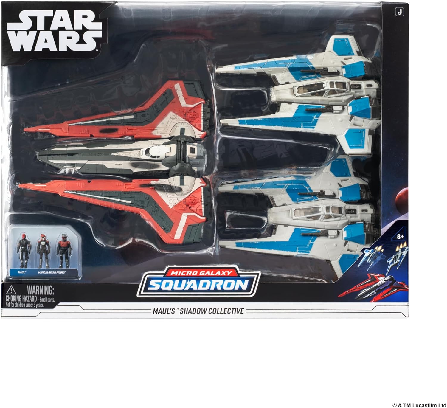 Star Wars™ Micro Galaxy Squadron Maul Shadow Collective Set - Deluxe Battle Pack with Three Vehicles and Three 1-Inch Micro Figure Accessories