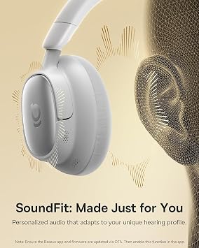 Baseus Bowie MH1 Aktif Gürültü Engelleme Kulaklıkları, SuperBass 2.0, LDAC, 80 Saat Çalma Süresi, Bluetooth 6.0 - Kozmik Siyah