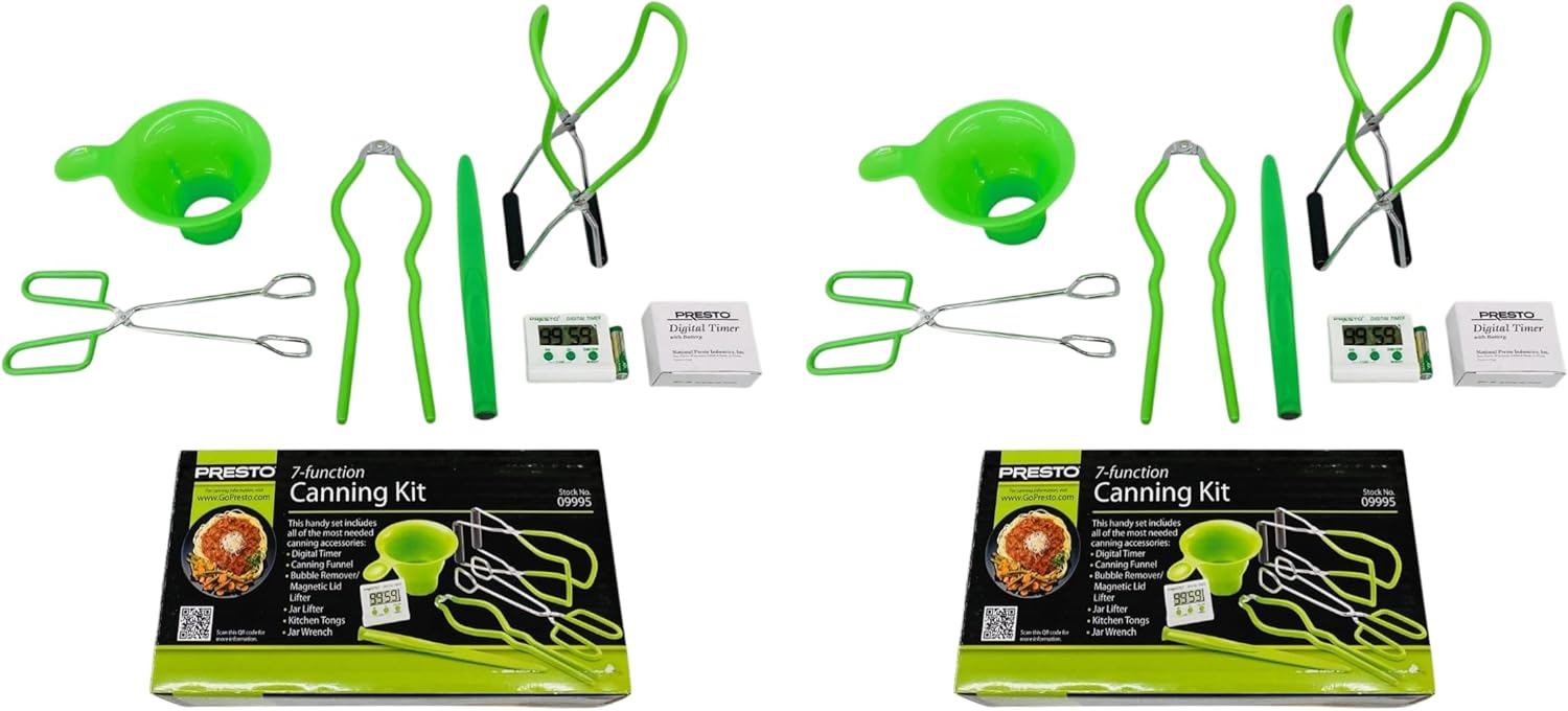 Seneca River Trading 2 Pk, Presto 7-Function, 6-Piece Accessory Canning Kit, 09995