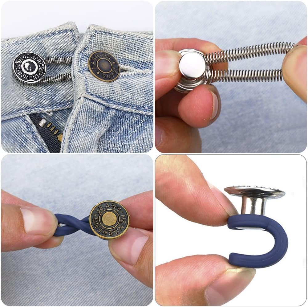 Bekecidi Rallonges de Boutons: Ajustement Parfait & Confort Maximal pour Vos Jeans - Image secondaire