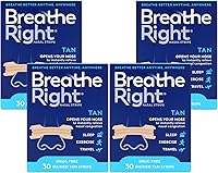Vista 1 de Breathe Right Tiras nasales Original Tan Small/Medium 30 ea (Paquete de 4)