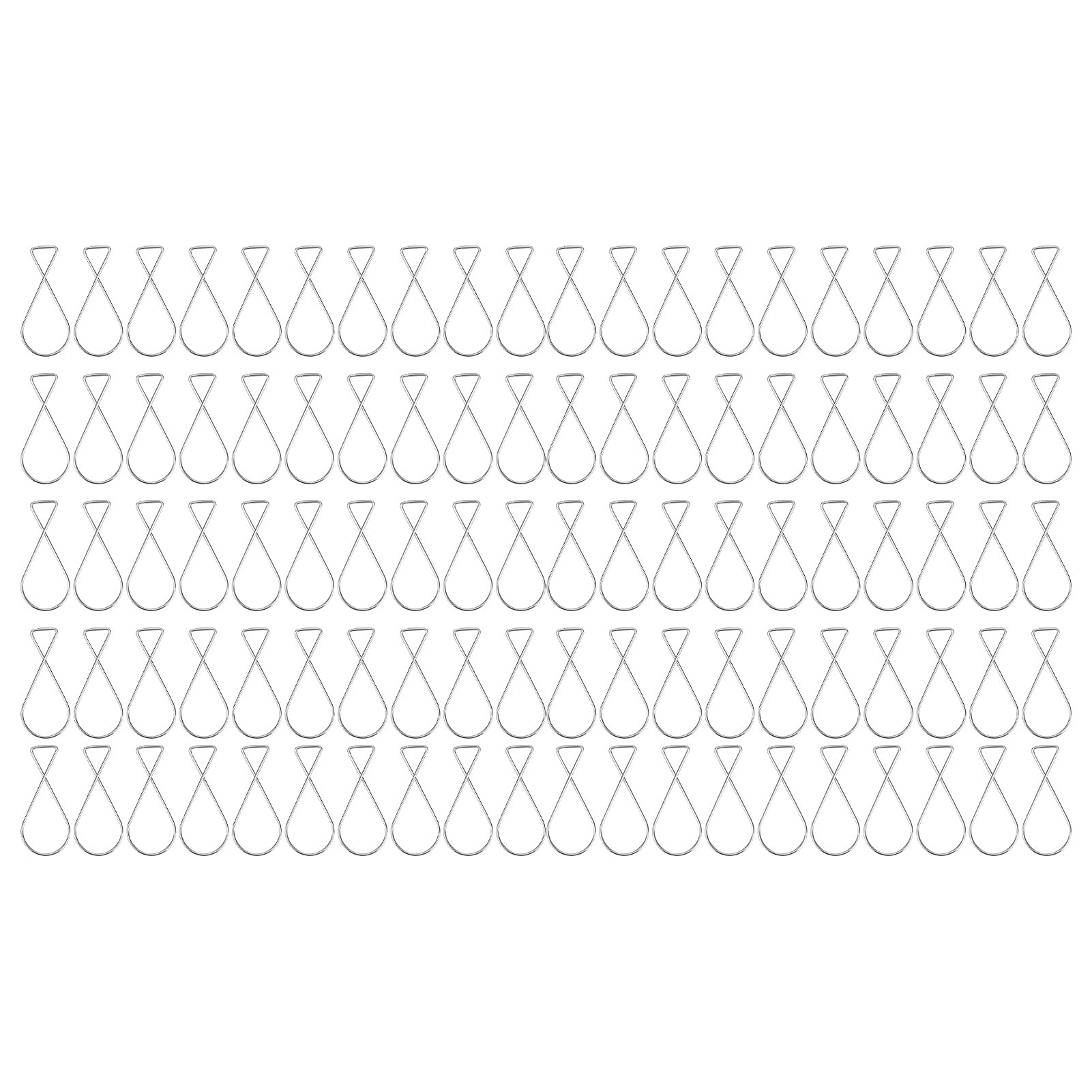 NYSUZHOUJI 100pcs Hanging Hook Galvanized Steel Automatic Rebound Clips Ceiling Decorative Buckles for Home Office Classrooms Party Decoration