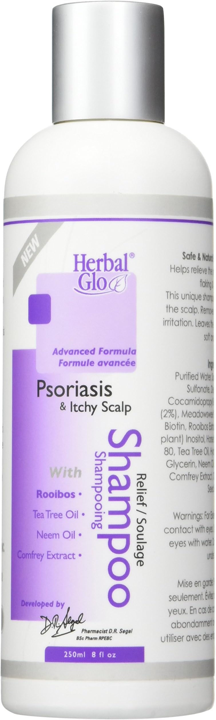 Herbal GloAdvanced Psoriasis & Itchy Scalp Shampoo 250 ml, 0.02 Pound