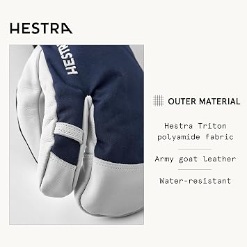 Hestra Heli Ski 3-Finger Gloves Women/Men - women´s men´s with lining, Hook-and-loop closure Winter Autumn-Winter