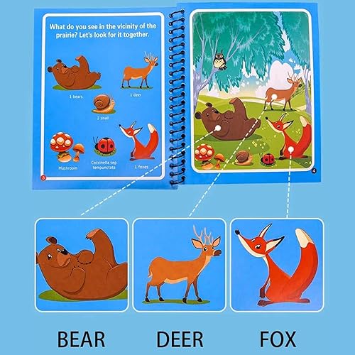 Miniatura 6 de 6 Set Water Drawing Books For For Kids, Kids Montessori Toys Reusable Magic Water Coloring Book Magical Drawing Book Painting Toys Toddler Early