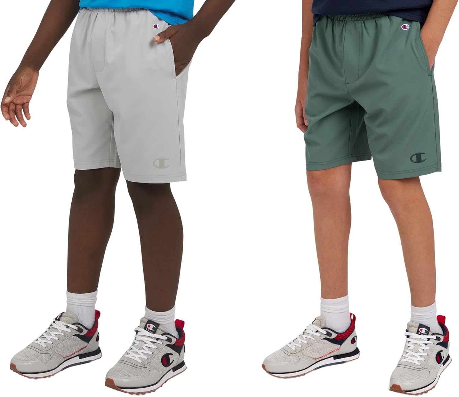 Champion Boys Shorts for Kids Athletic 2 Pack Lightweight Hybrid Short - Image 4