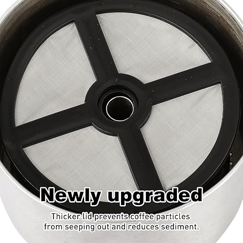 Miniatura 3 de 1 filtro de café reutilizable de 7 a 14 tazas para percolador, cafetera eléctrica, reemplaza los filtros de café de papel, sin BPA, filtros de café