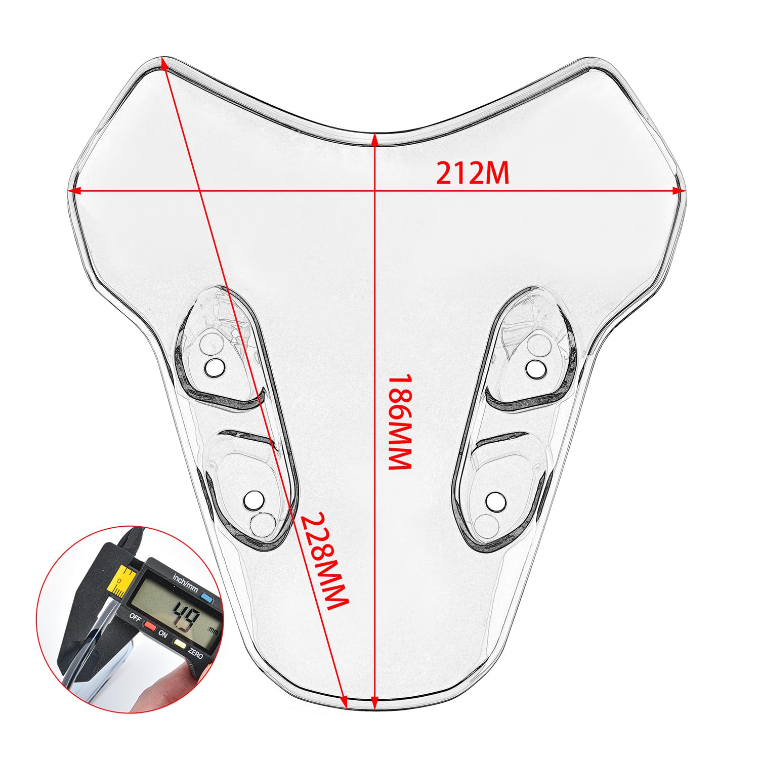 Déflecteur D'Écran Pare-Brise Double Bulle Moto Compatible Yamaha MT-07 2021-2024 - Carénage Avant Coupe-Vent Noir