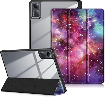 Case for Xiaomi Redmi Pad SE 11 inch Shockproof Cover with Clear Transparent Back Shell Case for Xiaomi Redmi Pad SE 2023 Auto Wake/Sleep,Galaxy
