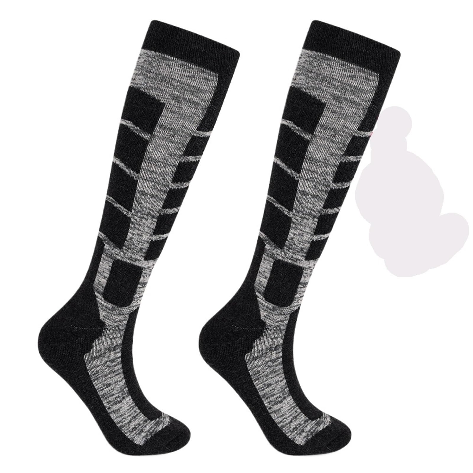 Chaussette Ski Chaussettes Thermiques en Laine for Homme et Femme, idéales for Le Ski, Cyclisme, Snowboard, la randonnée, l'alpinisme, Camping